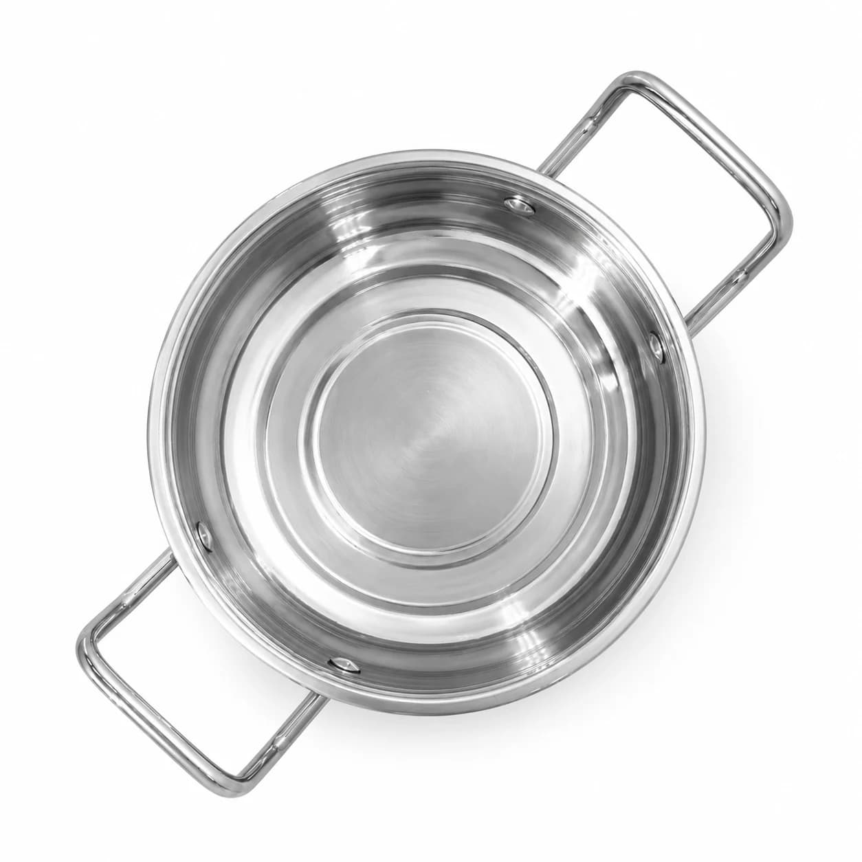 Edelstahltöpfe Silber (10er-Set)