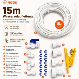 Wasserschlauch-Set 15m inkl. Adapterzubehör