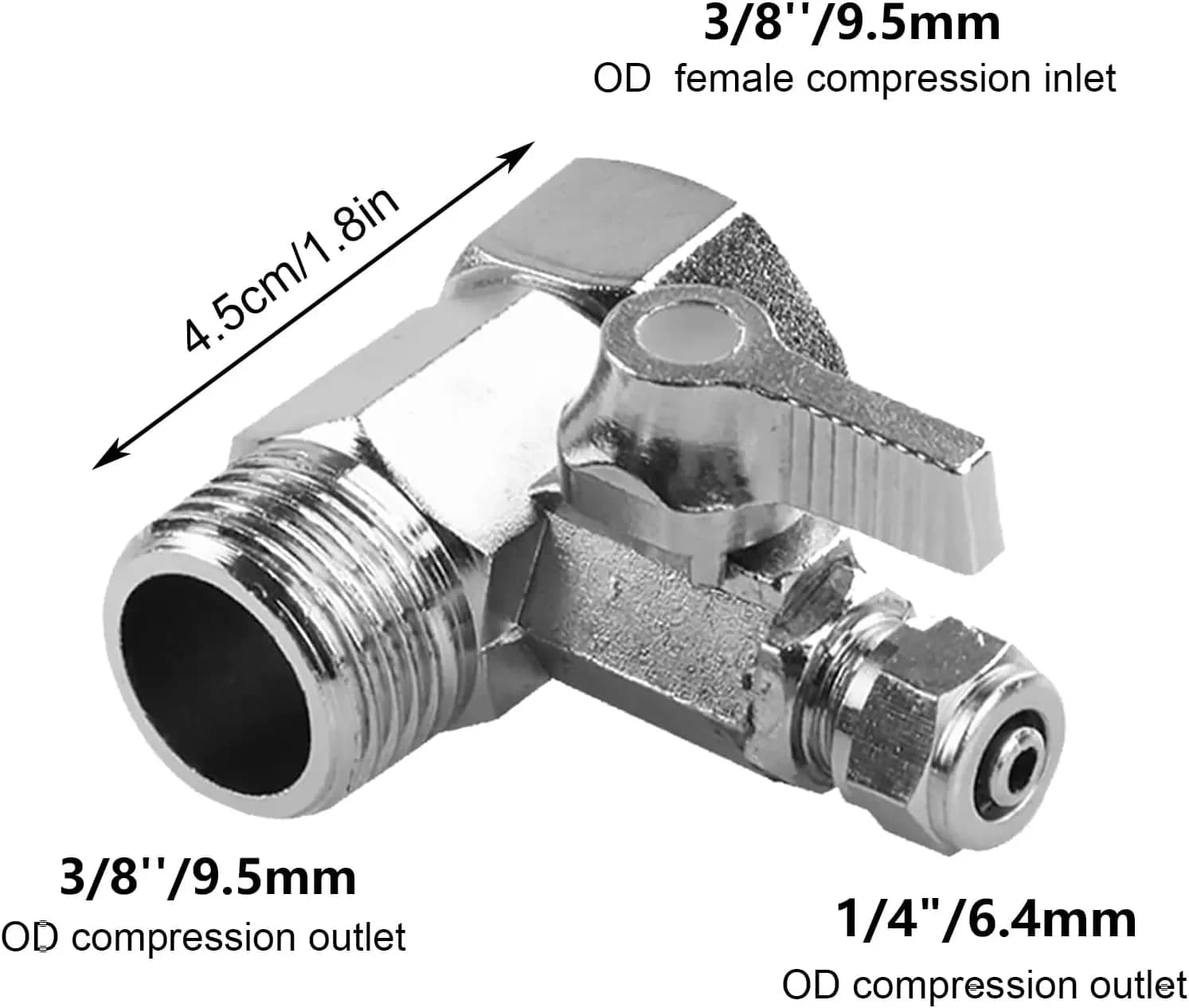 Adapter Festwasseranschluss (3/4" zu 1/4")