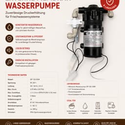 Externe Wasserpumpe für Hauscook Kocher
