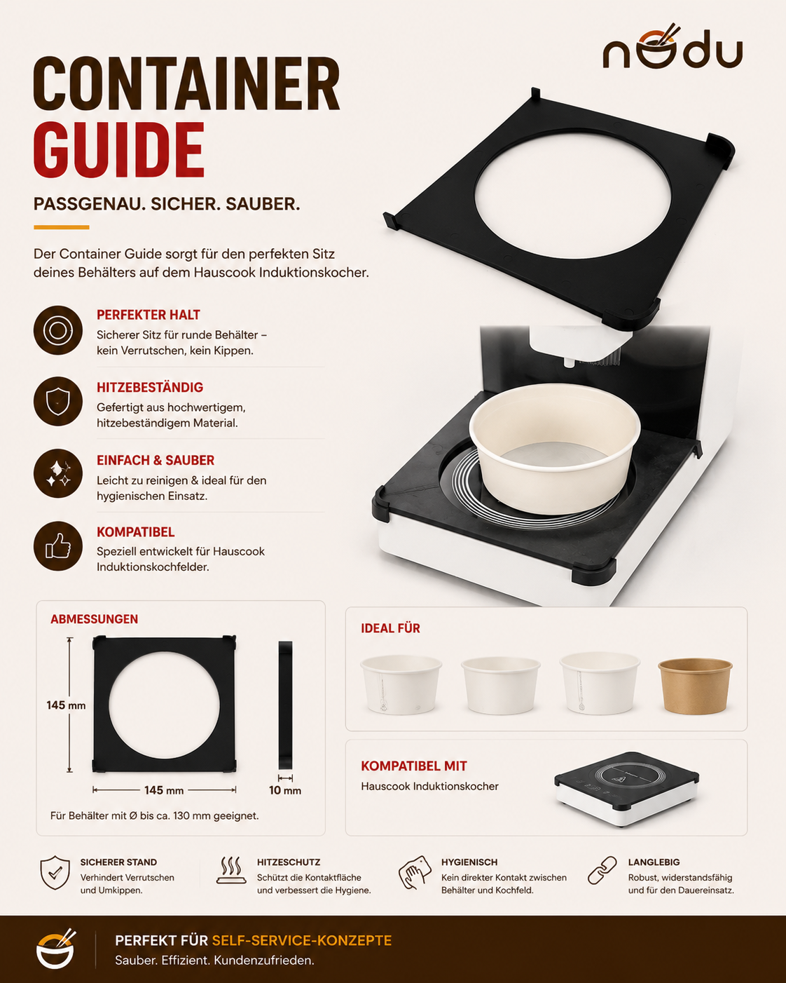 HAUSCOOK Container Guide – Führungsrahmen für Ramen Cooker