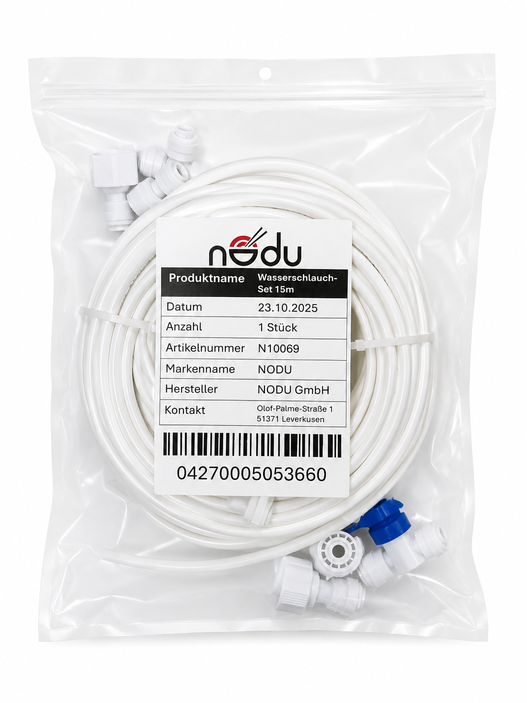 NODU 15m Schlauch-Set – Komplett-Kit für Festwasseranschluss HAUSCOOK Ramen Cooker – Bild 3